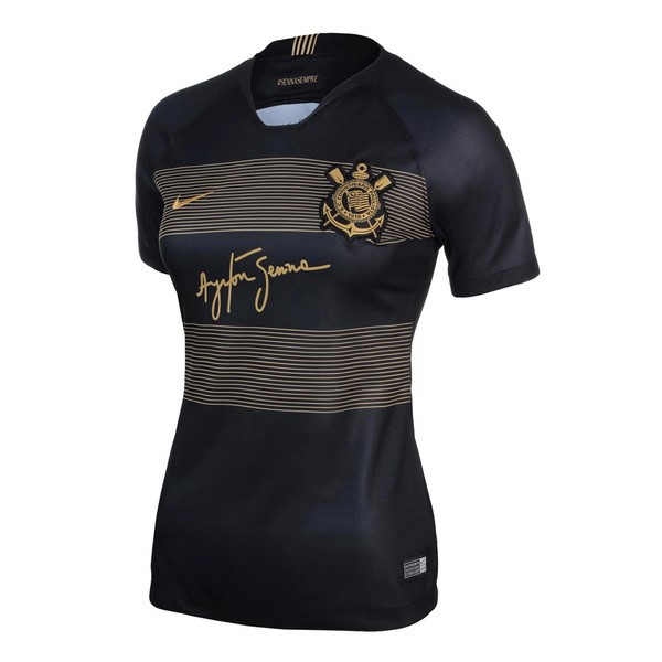 Camiseta Corinthians Paulista Tercera equipación Mujer 2018-2019 Negro